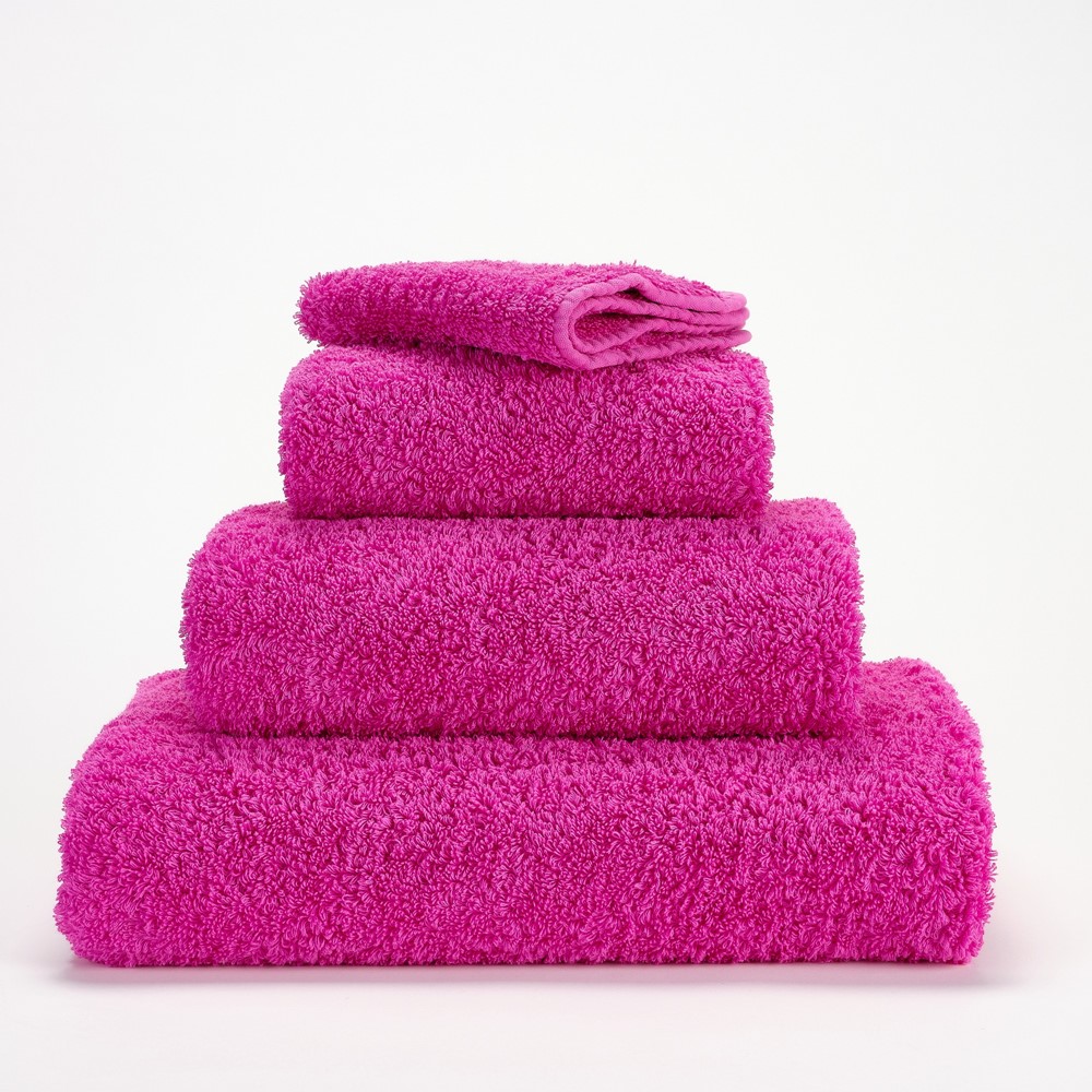 Super Pile Plain Bathroom Towels by Designer Abyss & Habidecor 570 in Happy Pink